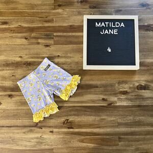 Matilda Jane The Adventure Begins Tart And Sweet Knit Purple Lemon Shorties 4